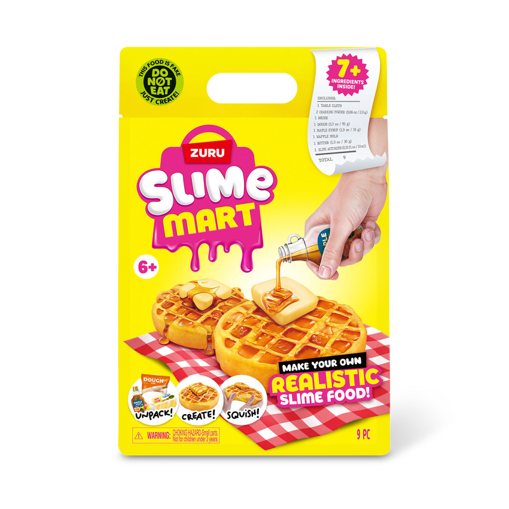 Set de joacă cu slime Slime Mart Shopping Bag – Vafe belgiene, Zuru