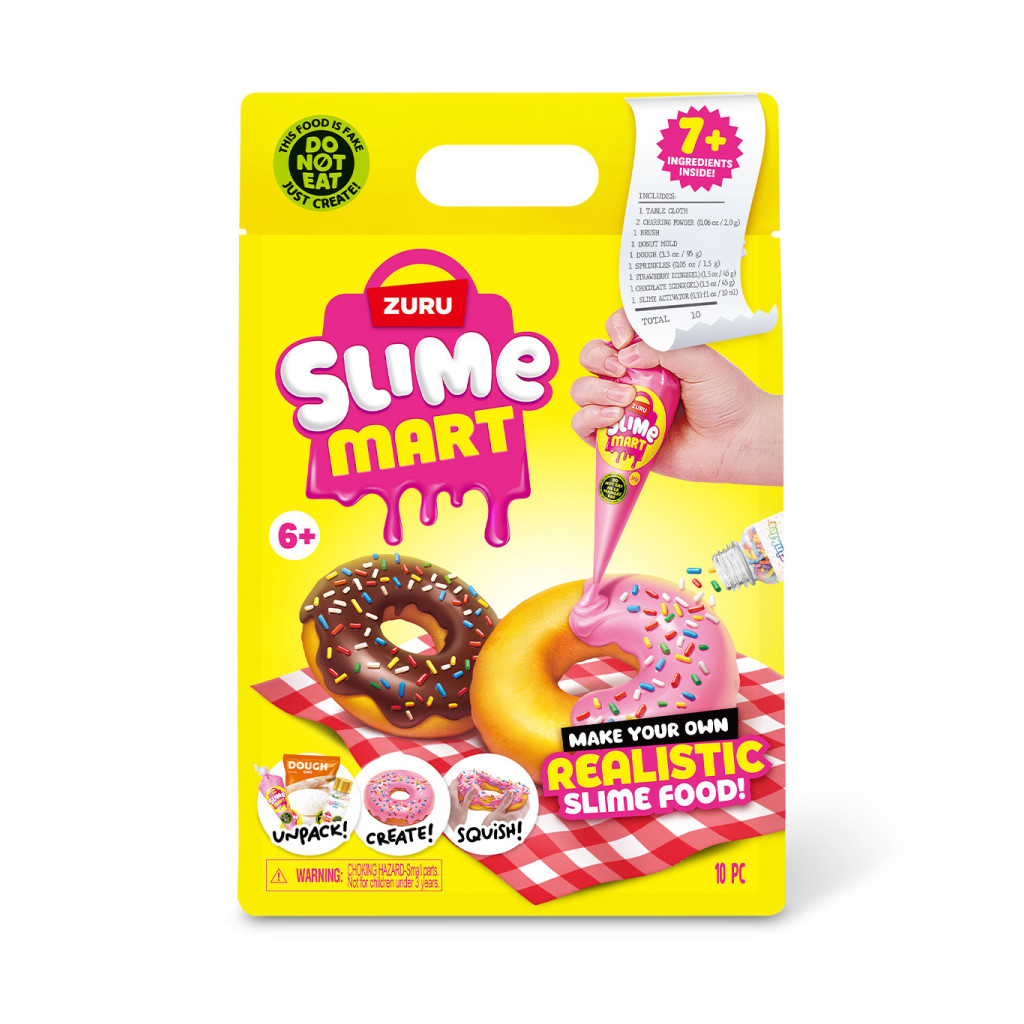 Set de joacă cu slime Slime Mart Shopping Bag – Gogoși, Zuru