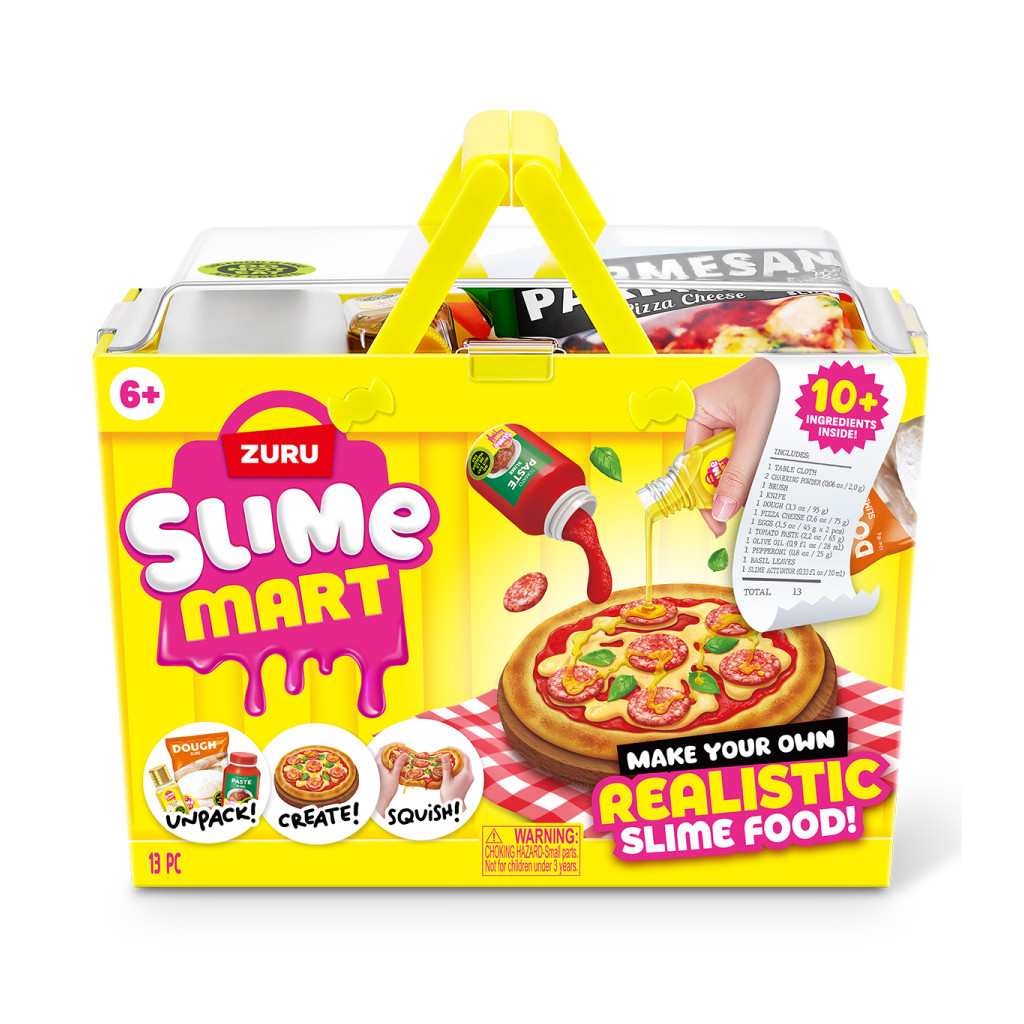 Set de joacă cu slime Slime Mart Shopping Basket – Pizza, Zuru