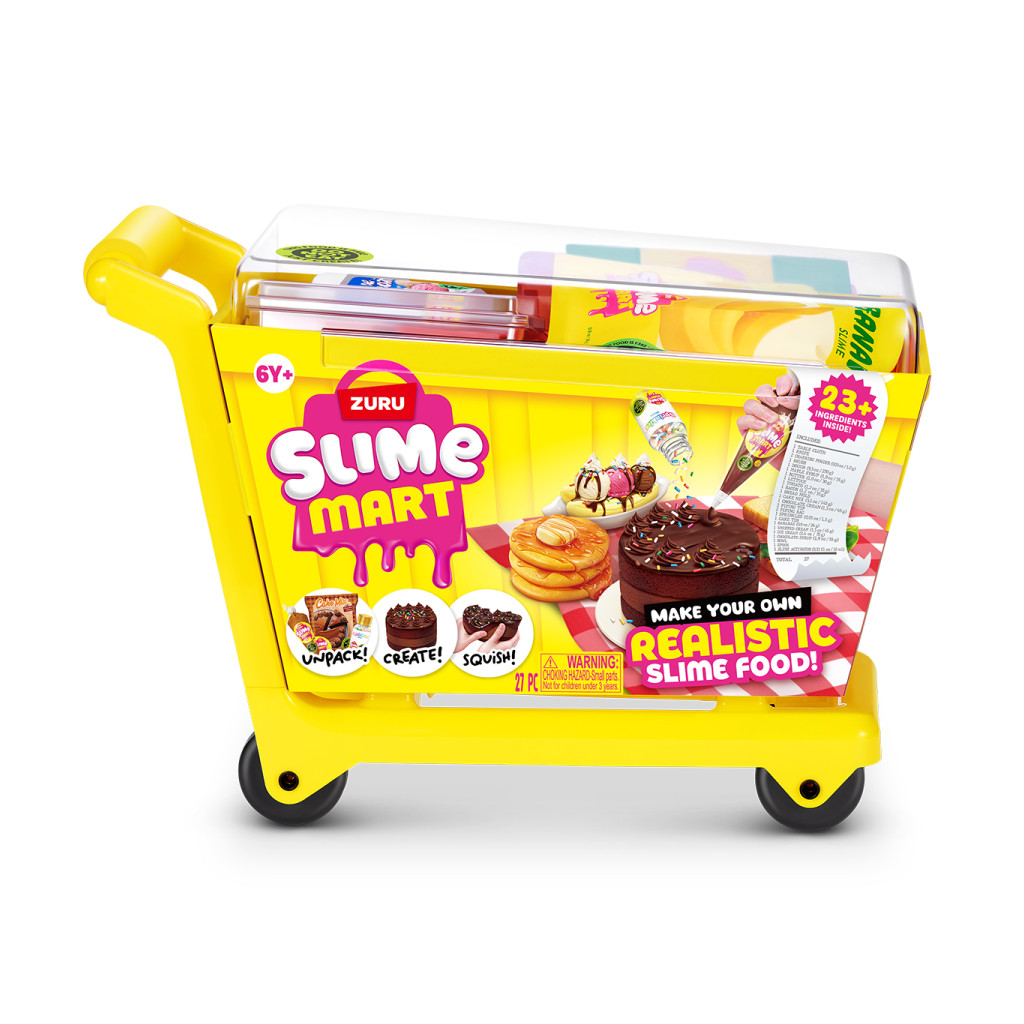 Set de joacă cu slime Slime Mart Shopping Cart – Cărucior cu bunătăți, Zuru