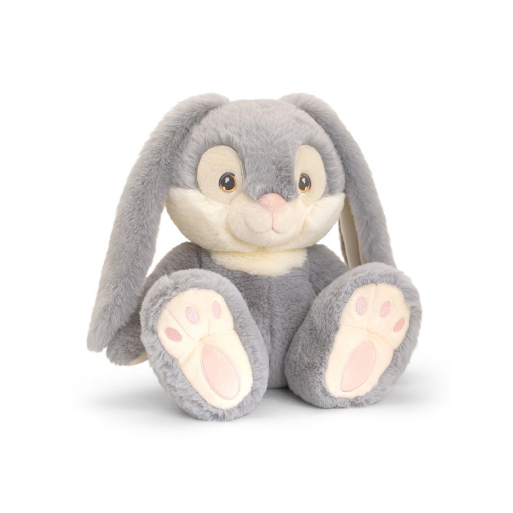 Jucărie de pluș Iepuraș gri Keeleco Patchfoot Rabbits, 30 cm, Keel Toys