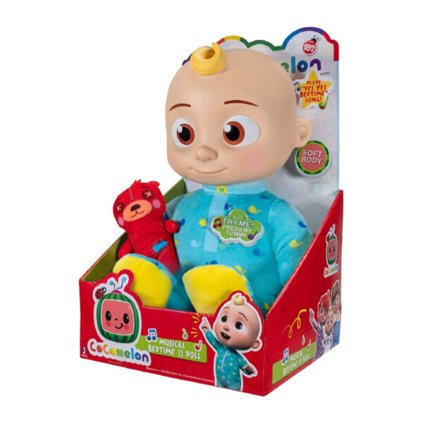 Jucărie muzicală de pluș CoComelon Bebe JJ cu ursuleț