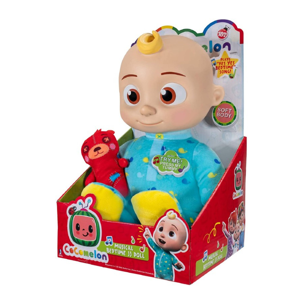Jucărie muzicală de pluș CoComelon Bebe JJ cu ursuleț